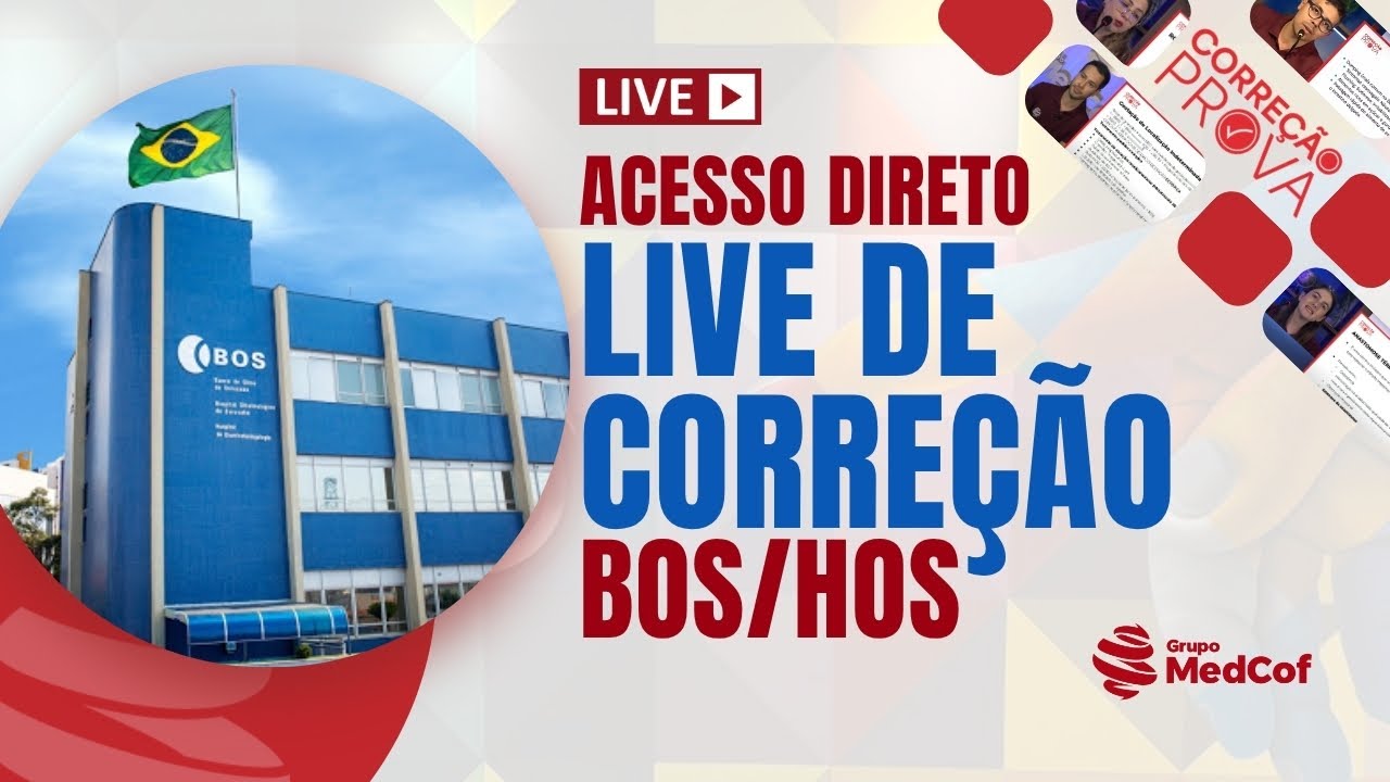 GABARITO BOS/HOS R1 Acesso Direto | Residência Médica 2026 - Correção da Prova BOS R1 Acesso Direto