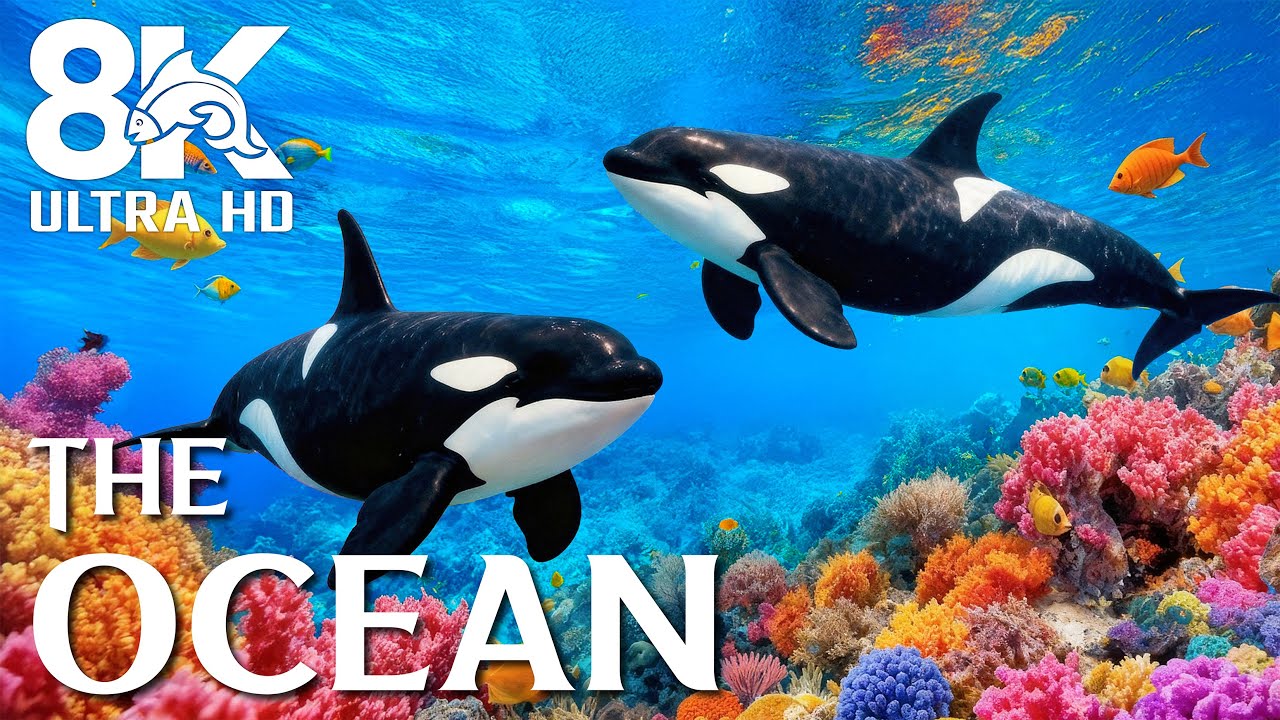 Mysterious Underwater Creatures 8K UHD – Exploring Calm Ocean Life