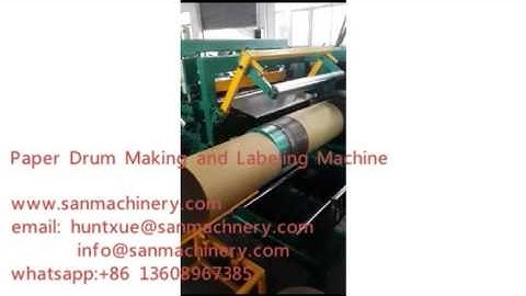 Paper Drum Making and Labeling Machine