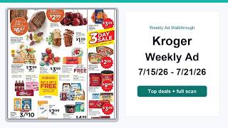 Kroger Weekly Ad (7/15/26 - 7/21/26) Best Deals
