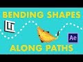 How to BEND SHAPES Along PATHS 〰️ 〰️  [No Plugins] | After Effects