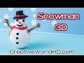 How to Make Snowman/Christmas Ornaments - 3D Printing Pen/Scribbler DIY Tutorial