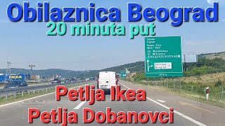 Prvi snimak Obilaznica Beograd kako stići do destinacije put od 20 minuta petlja Ikea do Dobanovaca