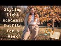 Styling Light Academia Outfits for a Week! | Kayla Marie