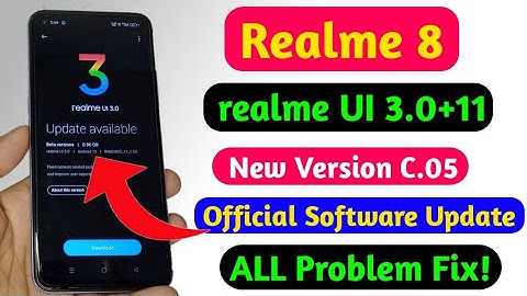 Realme 8 C.05 New Official Software update//Realme 8 New C.05 Update //All bug fixes//Network issue