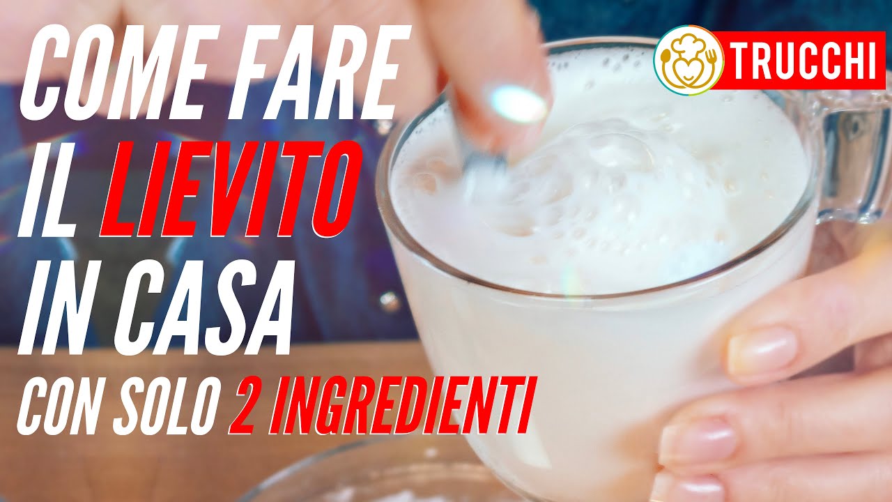 LIEVITO ISTANTANEO FATTO IN CASA con 2 INGREDIENTI LIEVITATI SENZA