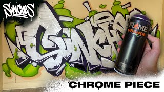 Graffiti painting / Chrome Piece / 2022