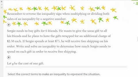 2.4 Creating and Solving Inequalities