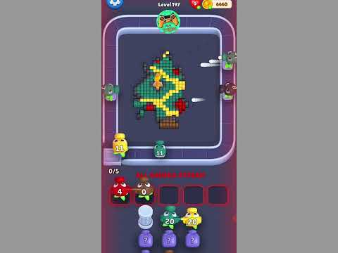 Color Blast: Block Shooter Level 197 Gameplay