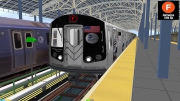 Openbve game R160A F train ride from Coney Island to Jamaica 179th street.