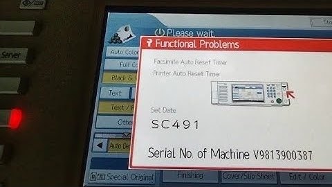 sc 491 error code solution Ricoh 2551/2550/2050/2051