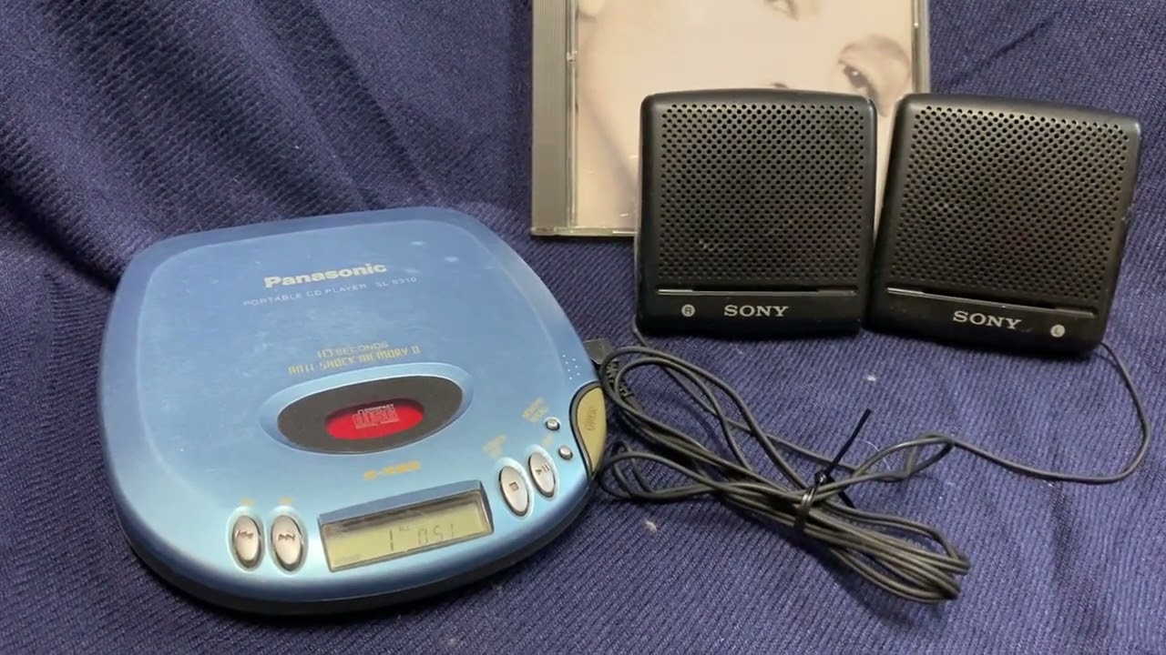 Panasonic ポータブルCDプレーヤー SL-S310-A ブルー（美品） 【公式通販】