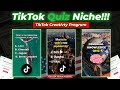 Try this niche tiktok creativity program beta  best niche quiz niche