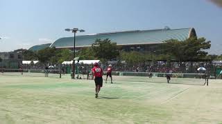 2018IH 男子ソフトテニス ダブルス2回戦 村上・西澤 ウルスラ英智(宮城県)VS 薬師寺・鍛治 富士宮西(静岡県)