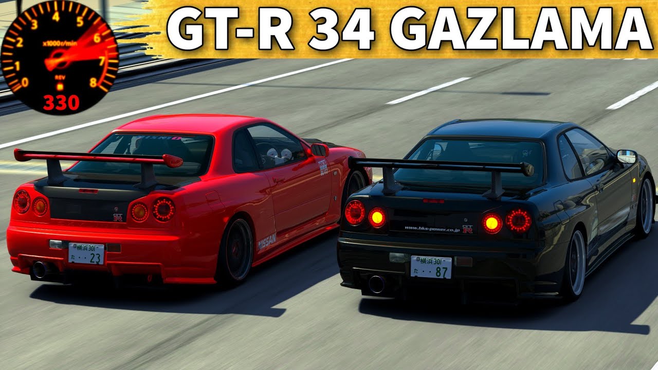 NİSSAN SKYLİNE GTR R34 İLE GAZLADIK !! ASSETTO CORSA