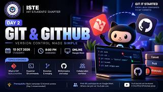 Details GIT IT STARTED 🚀 Day 2: Git & GitHub Workshop | Version Control Made Simple | ISTE HIT SC News