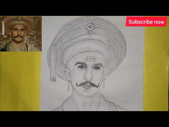 nikita on Twitter RanveerPlanet PIC Cute Ranveer Singh as Bajirao  sketch BajiraoMastani httptcoaocSzsPEu0   Twitter