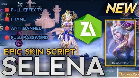 🔴 NEW SELENE THUNDER FLASH SKIN SCRIPT // FULL TUTORIAL // FULL EFFECTS AND FRAME // ANTI BANNED