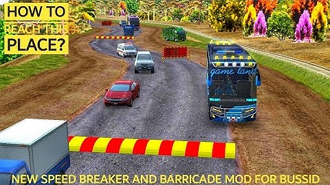 Bussid _ New speed breaker and Barricade map mod for bus simulator Indonesia