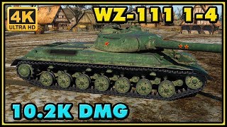 World of Tanks | WZ-111 model 1-4 - 9 Kills - 10,2K Damage - 1 VS 5 Gameplay