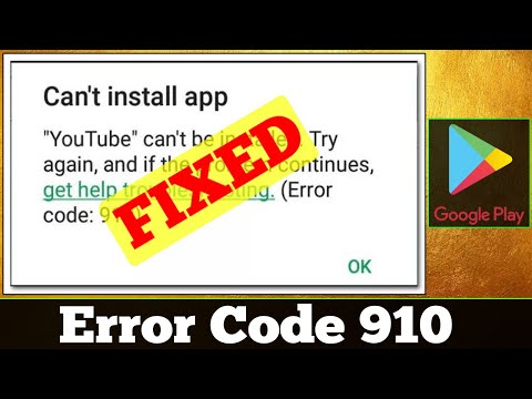 Video: Come posso correggere l'errore 910 su Android?