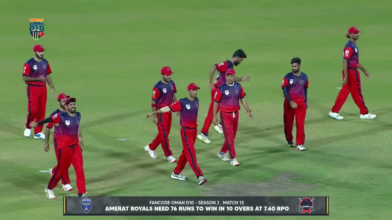 Highlights: MATCH 41 AZAIBA XI VS AMERAT ROYALS | Oman D10 League - 2022