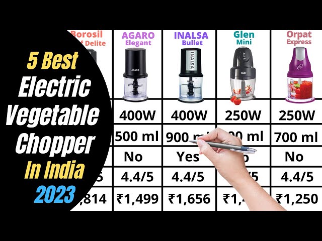 Top 5 best electric vegetable chopper in India 2023⚡Top 5 electric vegetable  chopper 2023 🔥🔥 