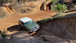 Toyota FJ Cruiser off roading at Mundaring powerlines  June 25, 2022