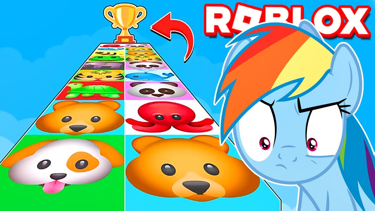 AS PÔNEIS na CORRIDA DE EMOJI do ROBLOX #LuliRarity