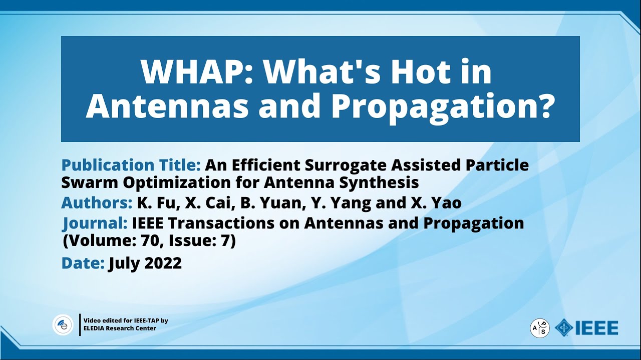 An Efficient Surrogate Assisted Particle Swarm Optimization for Antenna ...