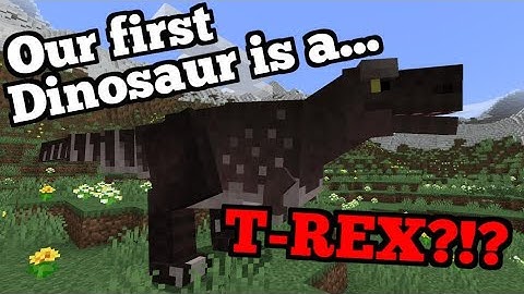 Our first Dinosaur is....a T-REX?!? Fossils and Archaeology Revival! Modded Minecraft Series Ep 3