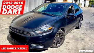 2013  2016 DODGE DART LED LIGHTS HEADLIGHT BULB INSTALLATION