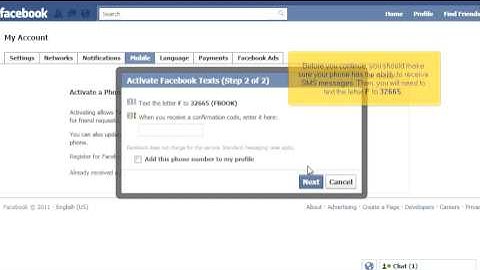 How to Receive Facebook Notifications via SMS