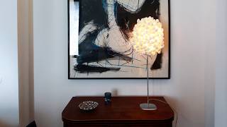 Cascadence Table by Ango | Handcrafted Silk Cocoon Table Lamp #angolighting #sculpturallighting