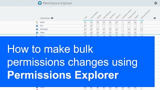 Make bulk permissions changes using Permissions Explorer | OpenText Content Server screenshot 5