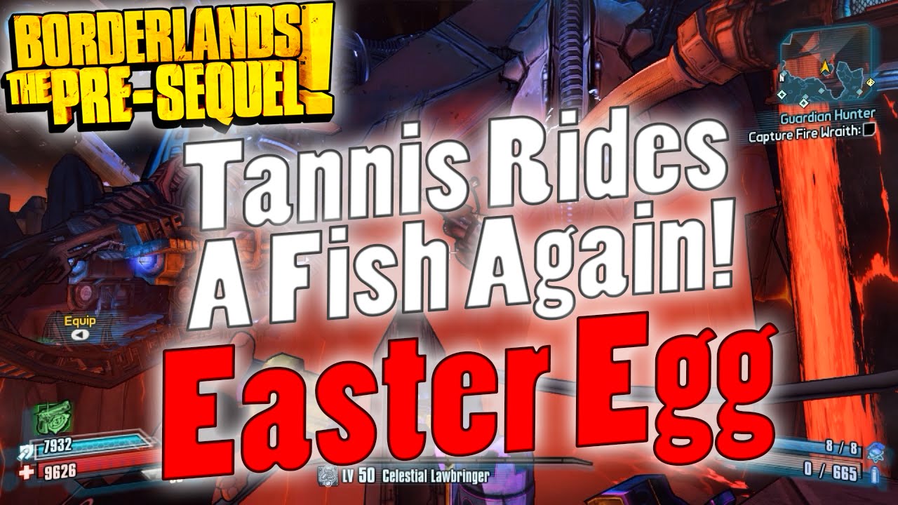 Borderlands The PreSequel Tannis Rides A Fish Again! Easter Egg YouTube