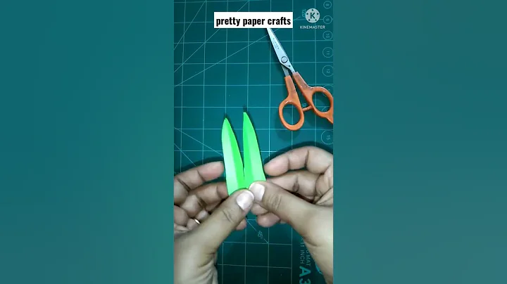 DIY paper palm leaves || Simple paper crafts || #shorts