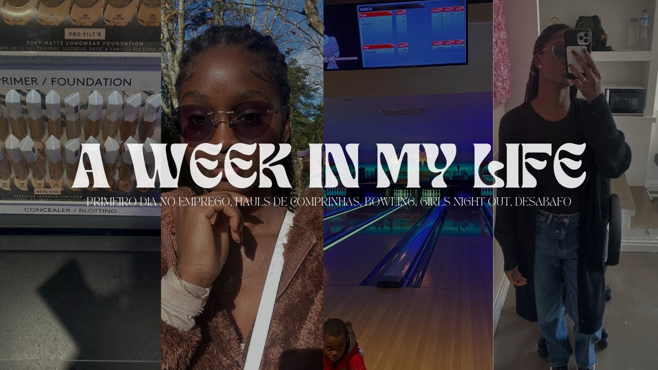 UMA SEMANA COMIGO EM PORTUGAL|| novo trabalho || shopping hauls|| cook w me, BOWLING, etc..👩🏾‍🍳🛍️🧹