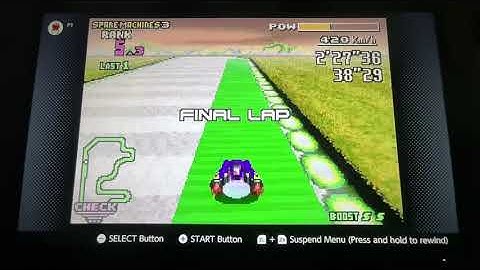 Gameplay of F-Zero Maximum Velocity on Game Boy Advance Nintendo Switch Online