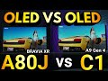 ▶️2021 Sony Bravia XR A80J vs LG C1 A9 Gen 4 Oled TV Comparison