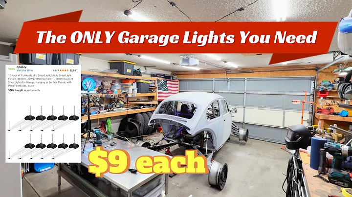 Easy install, Amazing results! Garage shop lights from Amazon