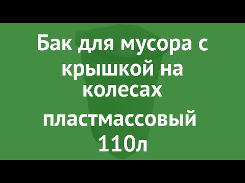 Бак для мусора с крышкой на колесах пластмассовый (Plast Team) 110л обзор 27741