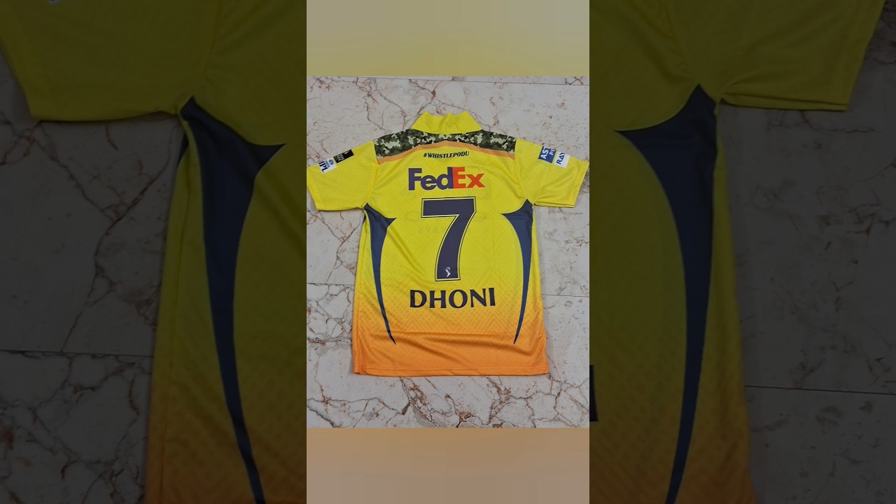 UNBOXING NEW CSK JERSY 💛 