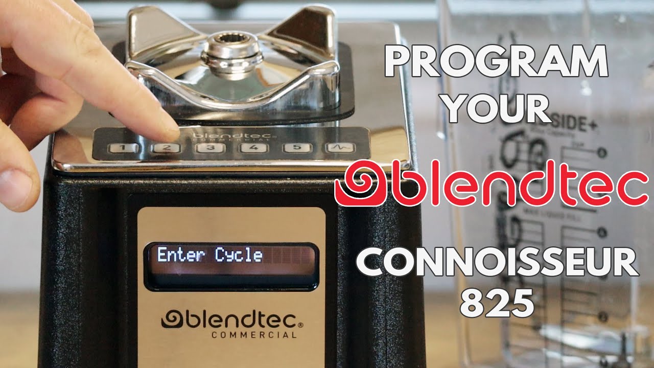 Give hoste faktor How to program your Blendtec blender | Connoissuer 825 / SpaceSaver 825 -  YouTube