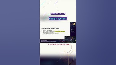 Evolving Design Systems: Flexibility is Key | Olga Skurativska 2021 #FrontZurich #shorts