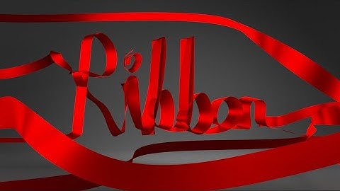 Blender Tutorial: How to make a ribbon in blender 2.81