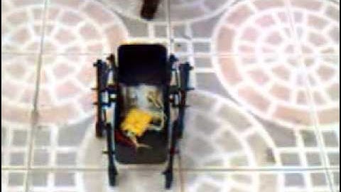 Robot hexapodo pruebas de giro