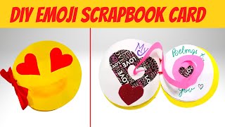 Diy Emoji Card | Emoji Face scarpbook Tutorial | Love emoji card for boyfriend | Emoji craft ideas