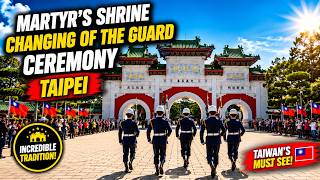 Martyrs Shrine Changing Of The Guard Ceremony In Taipei Taiwan