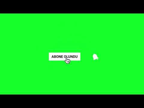 abone ol green screen video